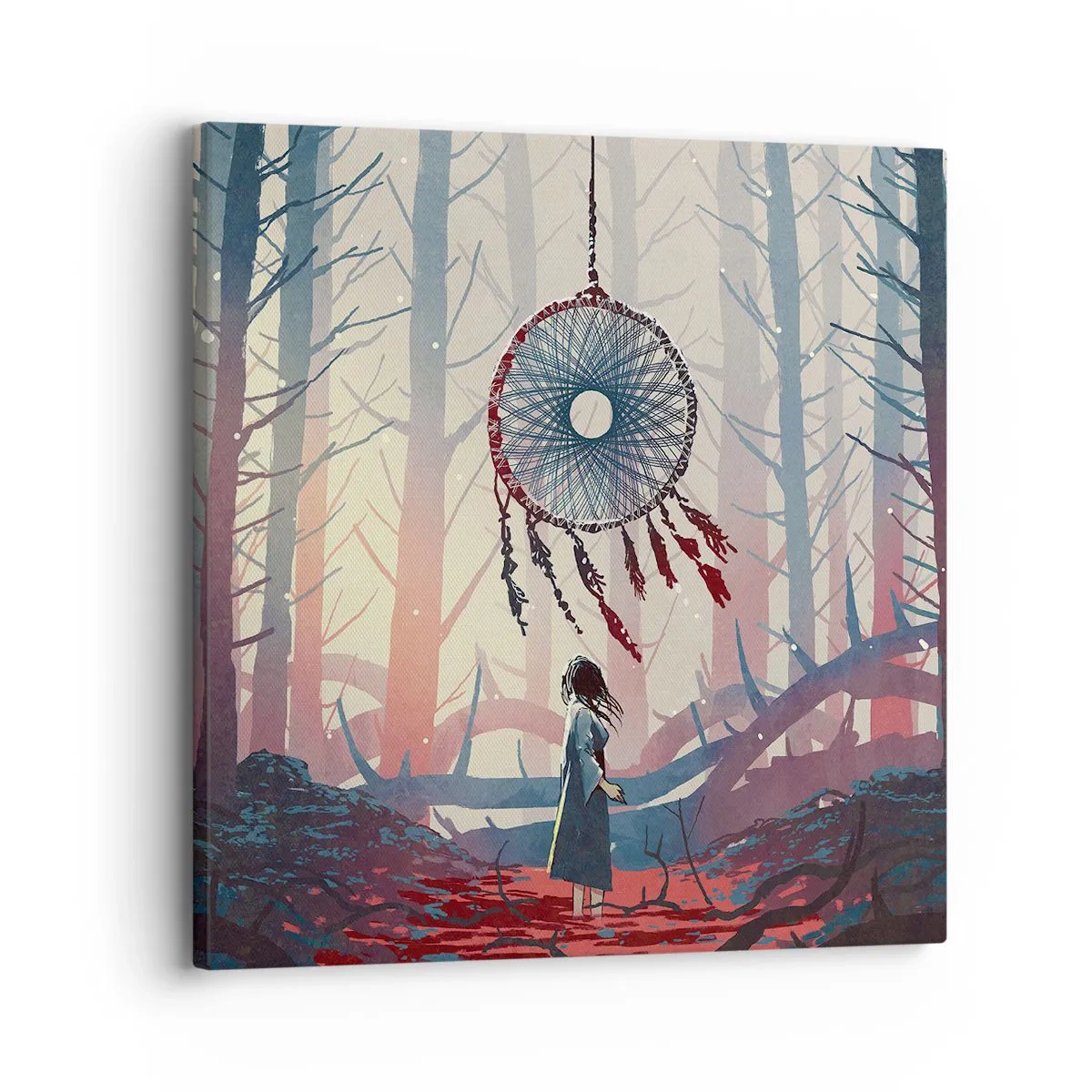 Schilderen op canvas - Een geheim ritueel van geluk - 30x30 cm