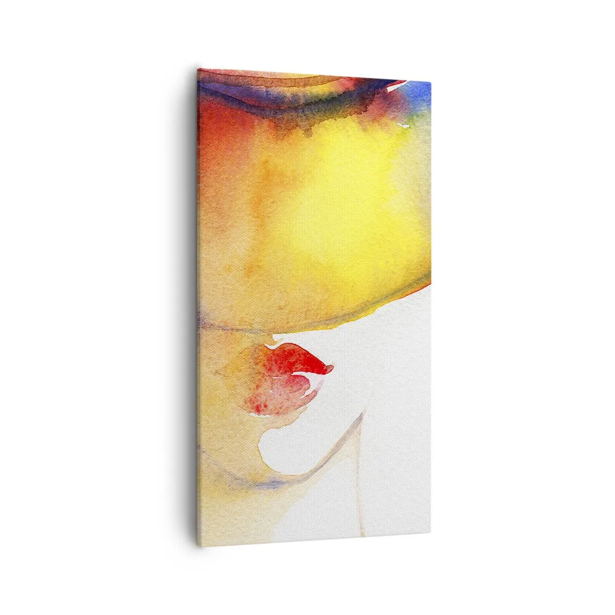 Schilderen op canvas - Portret van een dame - 55x100 cm