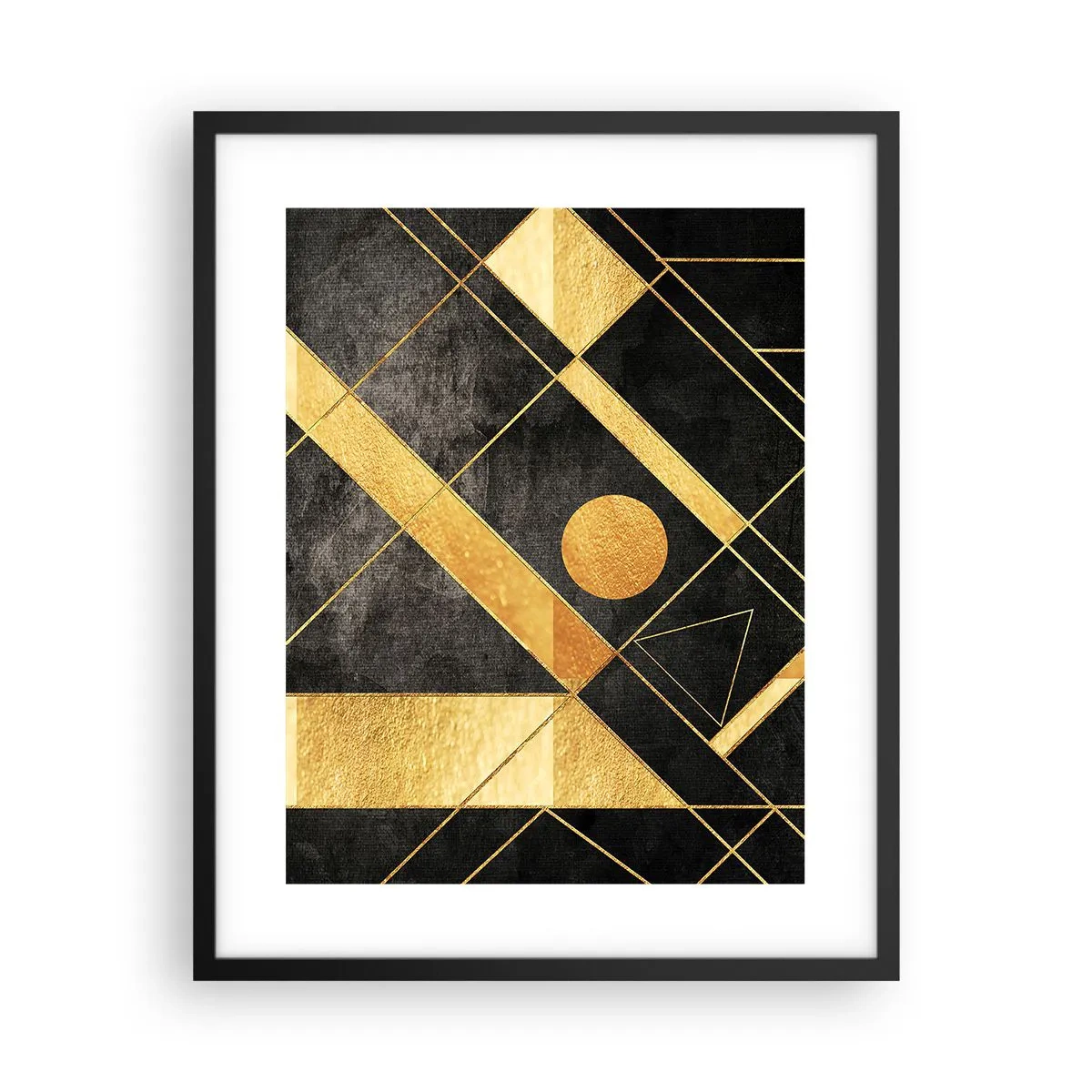 Poster in een zwarte lijst - De zon van de woestijn - 40x50 cm