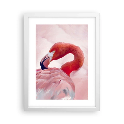Poster in een witte lijst - Vogel schoonheid - 30x40 cm