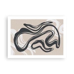 Poster - Expressie vermenigvuldigd - 70x50 cm