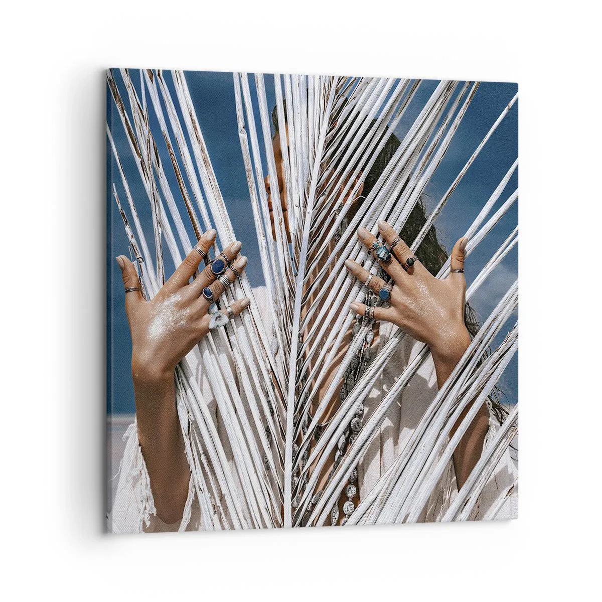 Schilderen op canvas - Het meisje van de sjamaan? - 50x50 cm