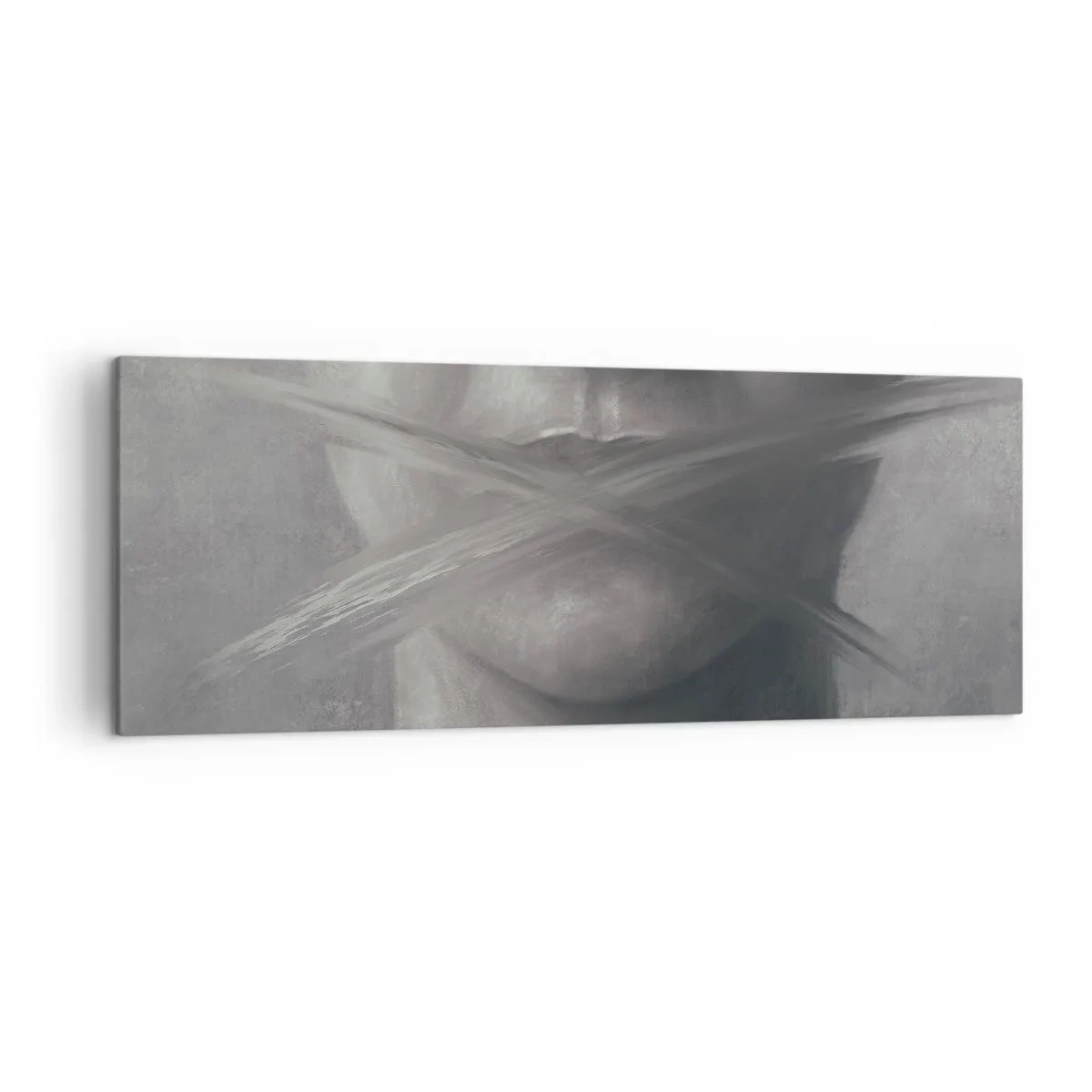 Schilderen op canvas - Zonder een woord - 140x50 cm