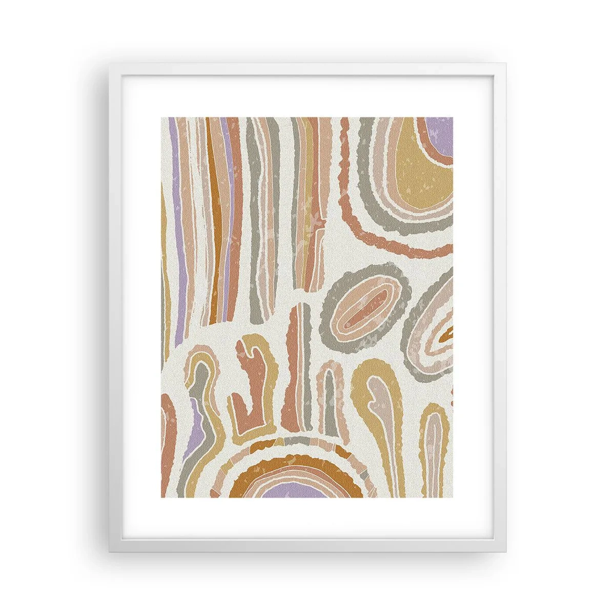 Poster in een witte lijst - Kleurrijke doorsneden - 40x50 cm