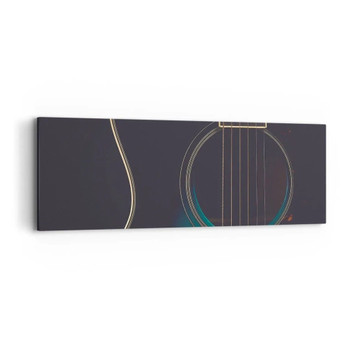 Schilderen op canvas - Nog even voordat het klinkt - 90x30 cm