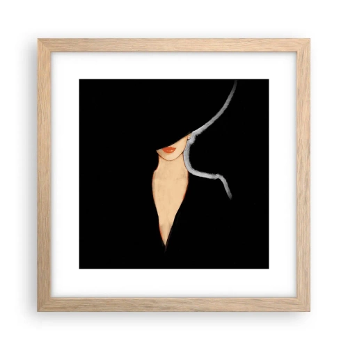 Een poster in een licht eiken lijst - Elegantie en stijl - 30x30 cm
