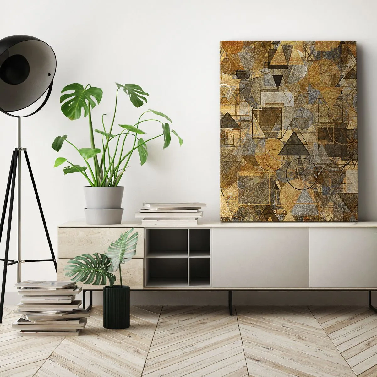 Schilderen op canvas - De wereld in vorm - 50x70 cm