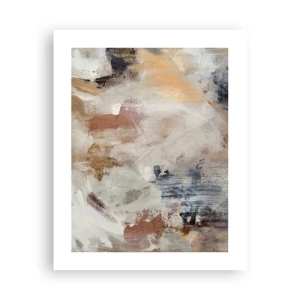Poster - Mistige abstractie - 40x50 cm