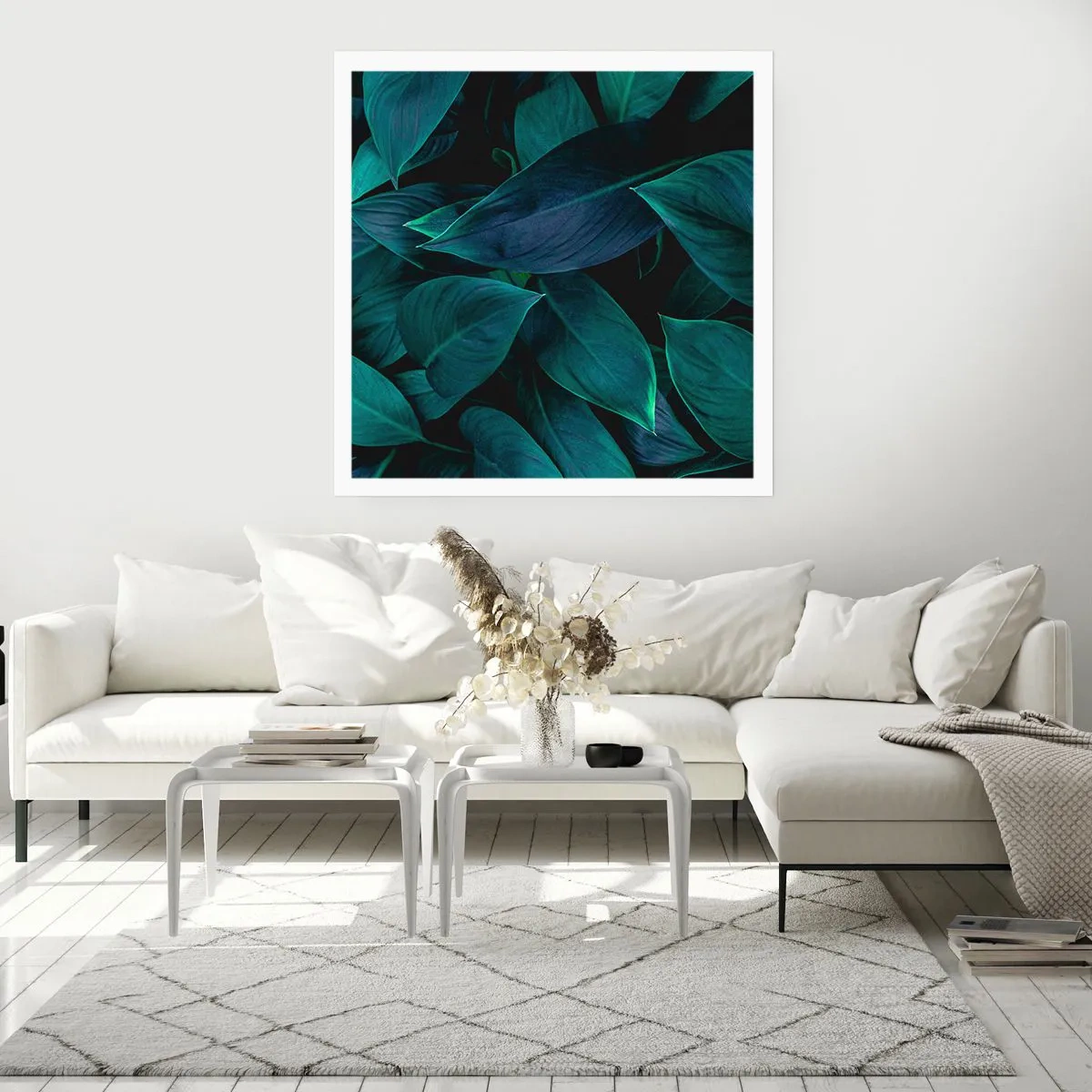 Poster - Groen op zichzelf - 40x40 cm