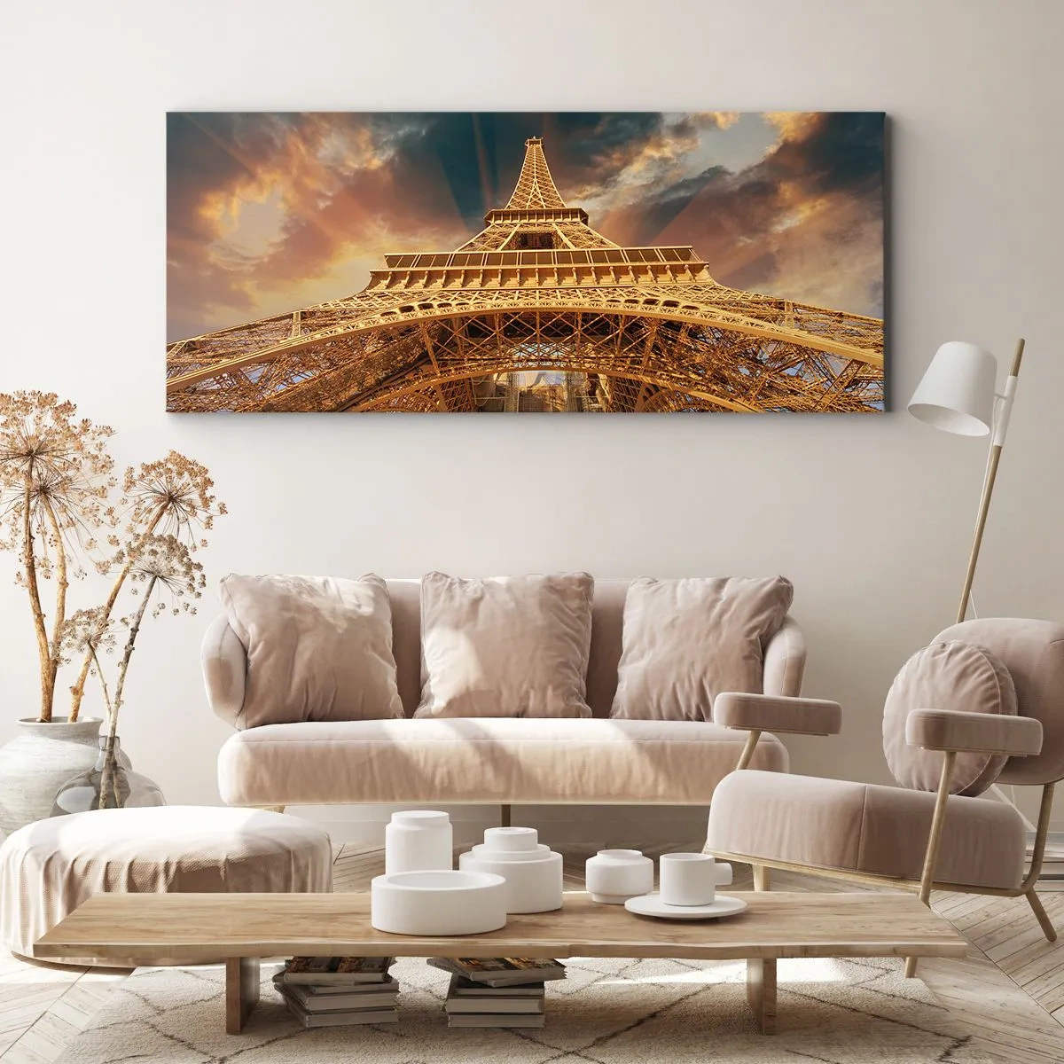 Schilderen op canvas - Hoe de mensheid de hemel bereikte - 140x50 cm