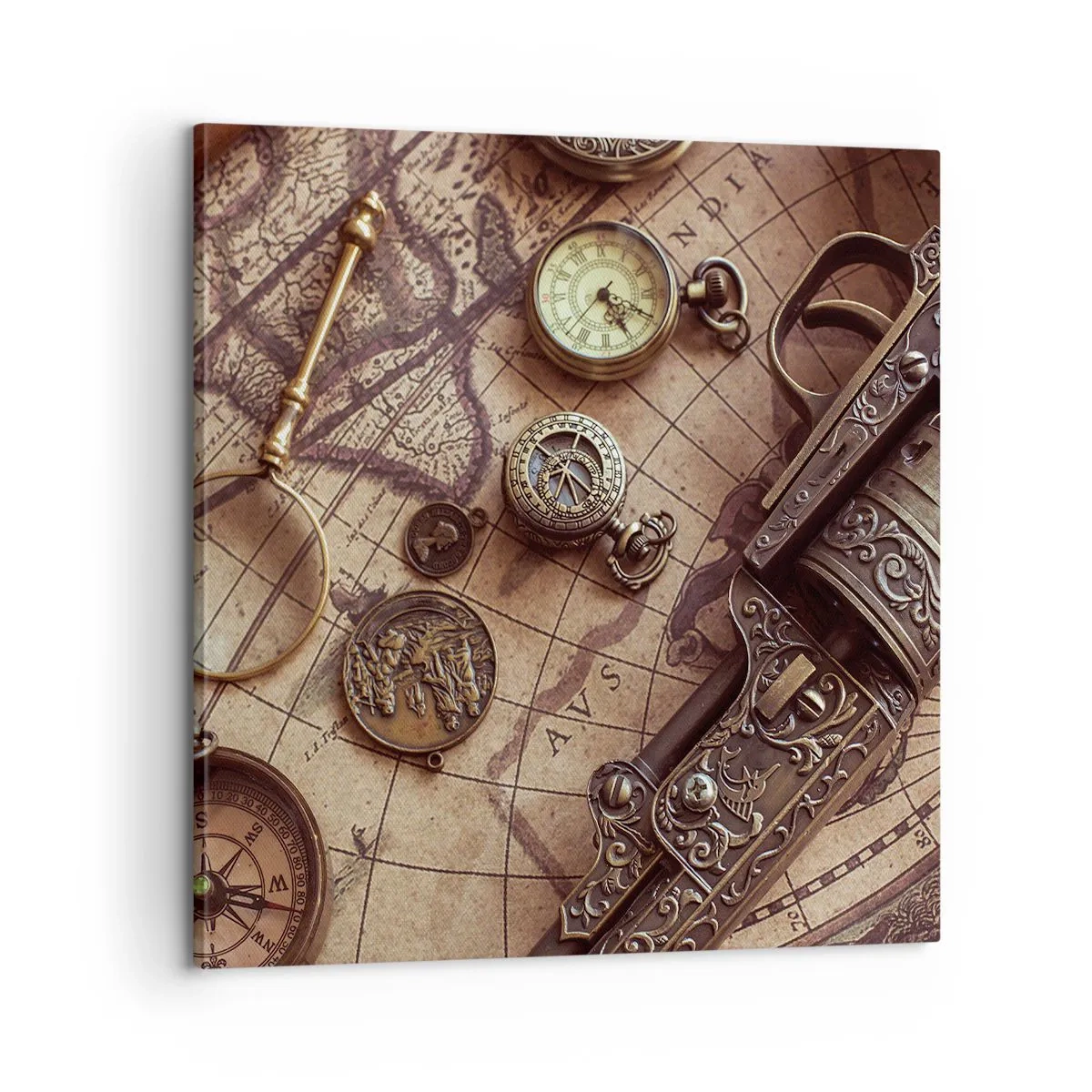 Schilderen op canvas - Avontuur roept - 60x60 cm