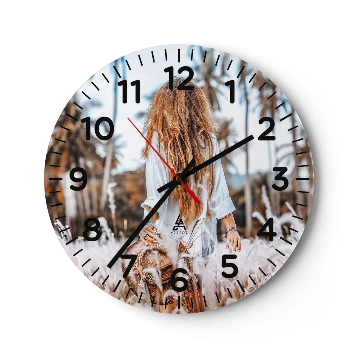 Wandklok - Klok - Geboren uit graspluis - 40x40 cm