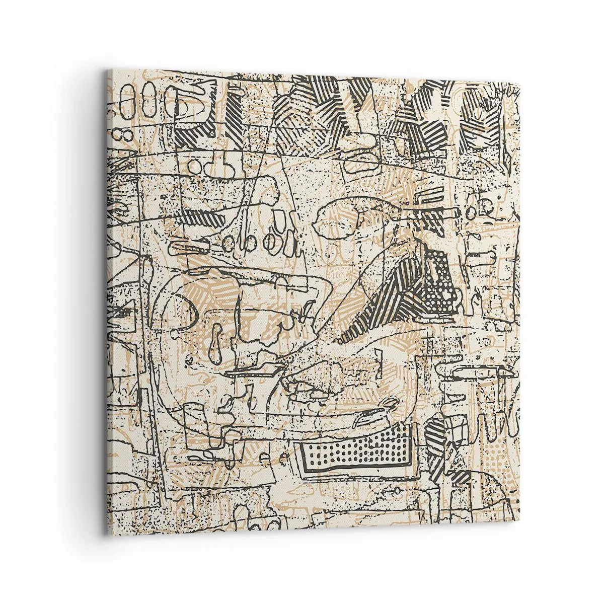 Schilderen op canvas - Het wacht om te worden gedecodeerd - 60x60 cm