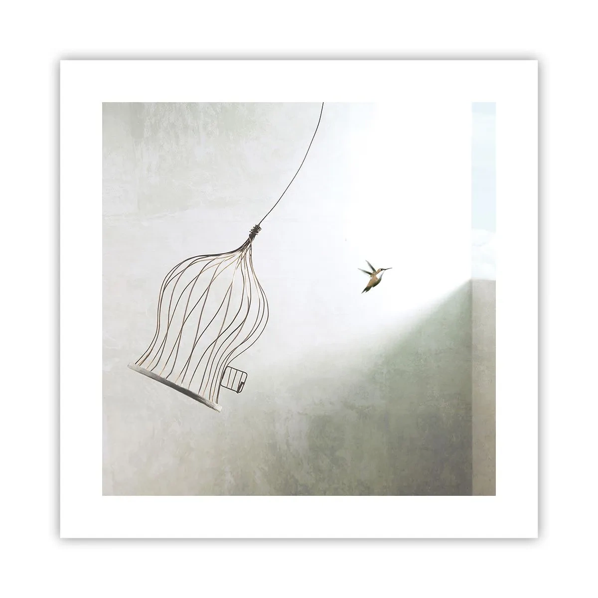 Poster - In je element - 40x40 cm