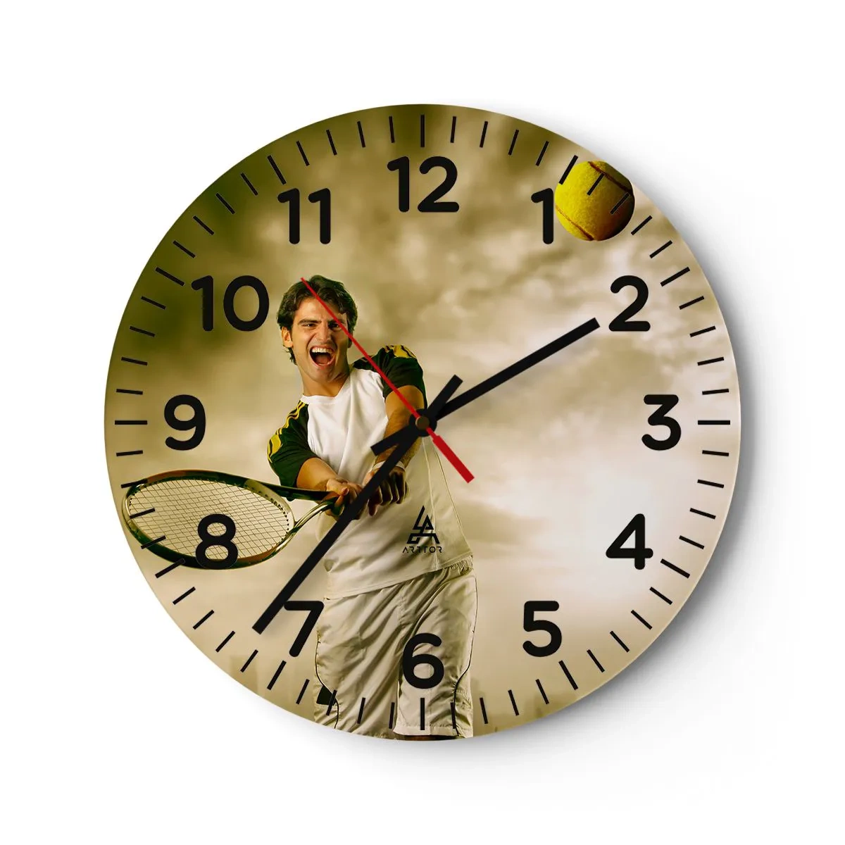 Wandklok - Klok - Energie en vreugde - 30x30 cm