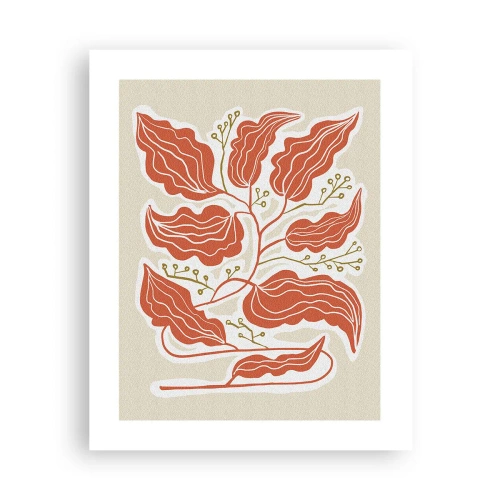 Poster - Folk en koraal - 40x50 cm