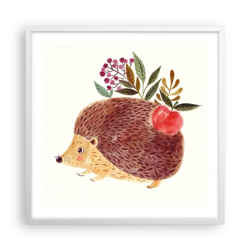 Poster in een witte lijst - En je vindt mij al leuk - 60x60 cm