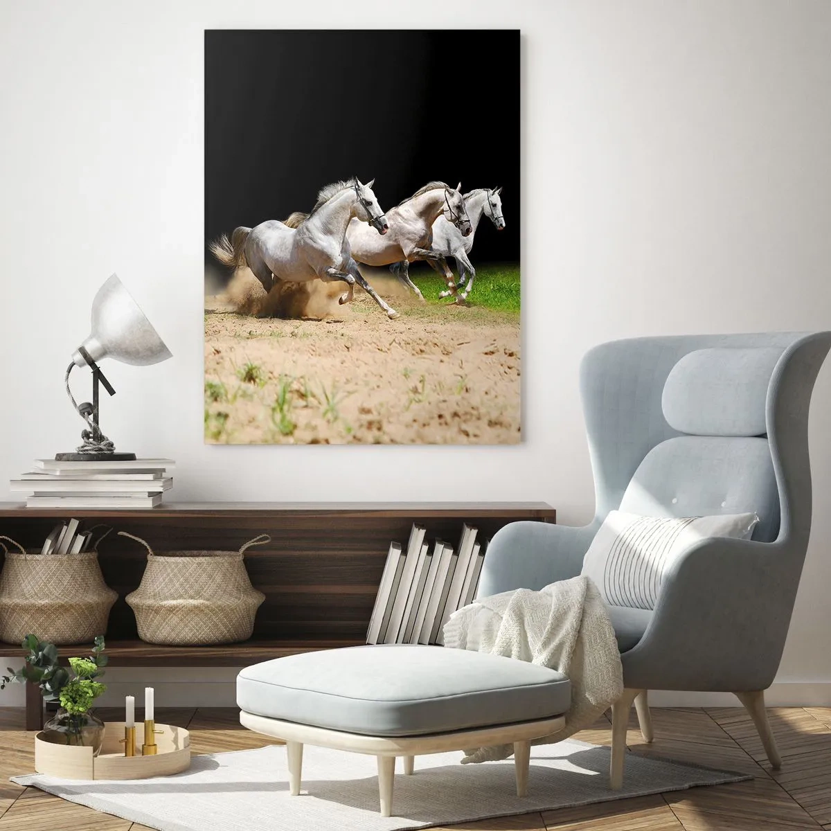 Schilderen op glas - Drie Gratiën - 70x100 cm