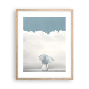 Een poster in een licht eiken lijst - Op de rand van realiteit en dromen - 40x50 cm