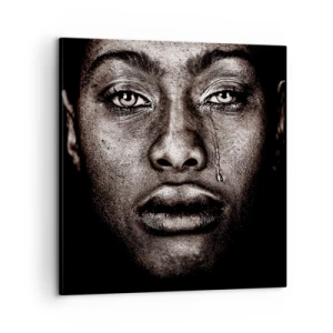 Schilderen op canvas - een traan - 60x60 cm