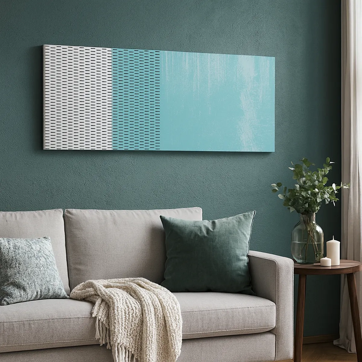 Schilderen op canvas - Een uitgebalanceerde compositie - 30x30 cm