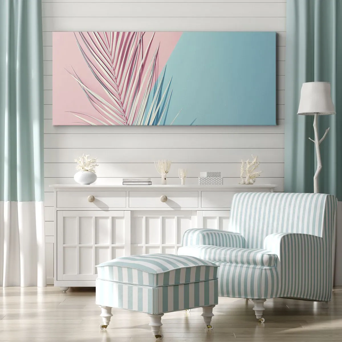 Schilderen op canvas - Tropische impressie - 140x50 cm