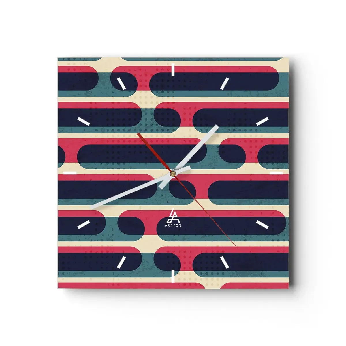 Wandklok - Klok - In de diepte en vooruit - 30x30 cm