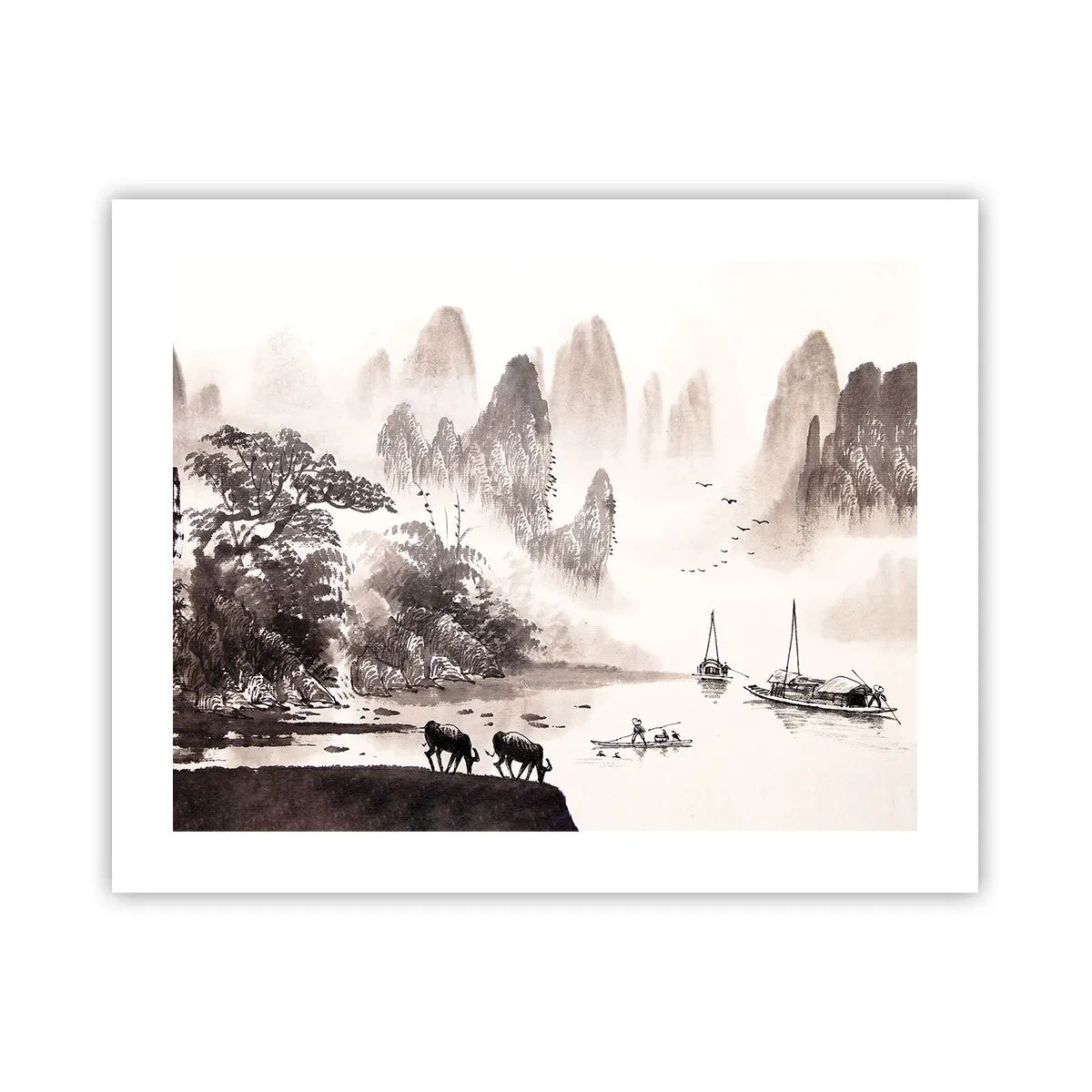 Poster - Het exotische alledaagse leven van het Oosten - 50x40 cm