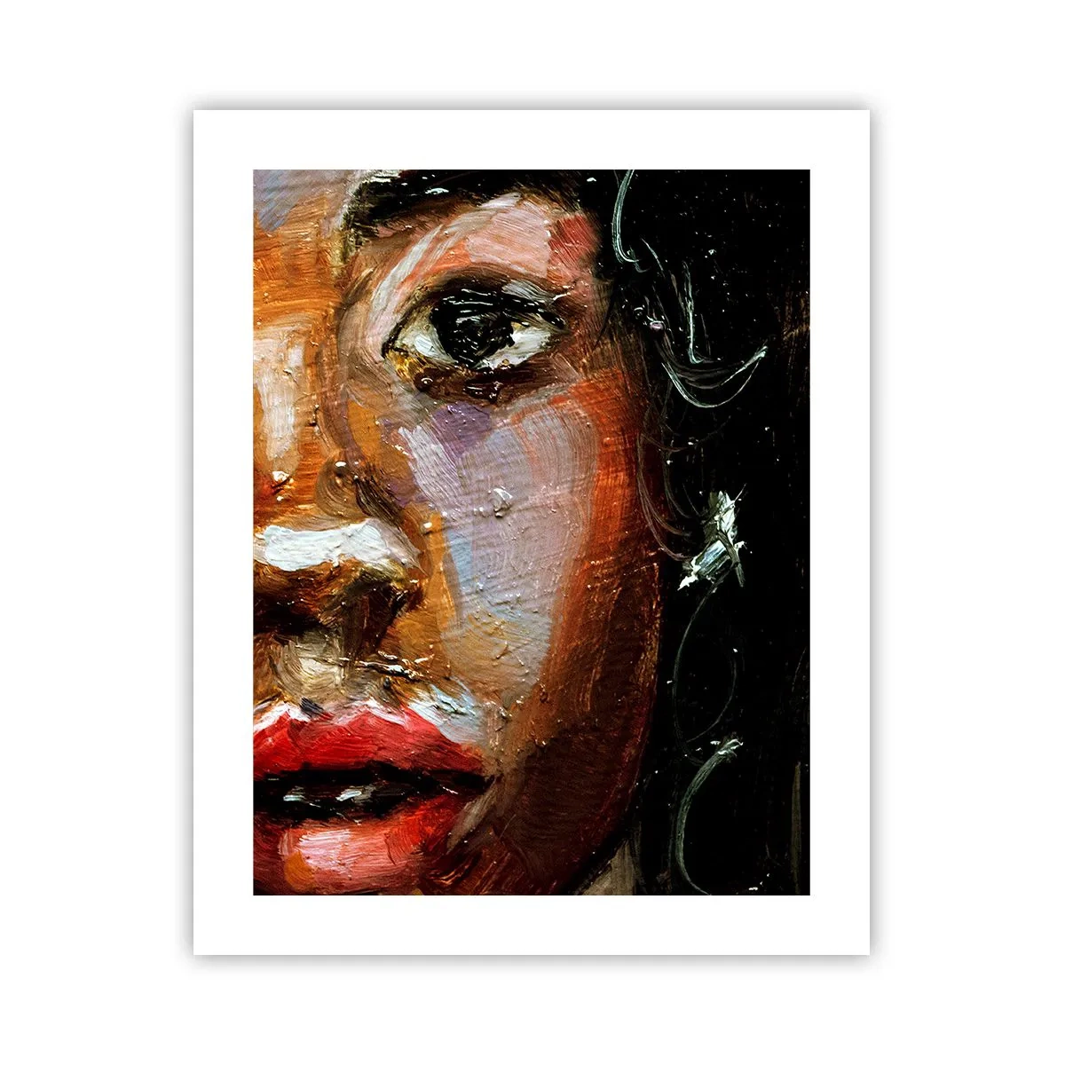 Poster - Zwart en gloed - 40x50 cm