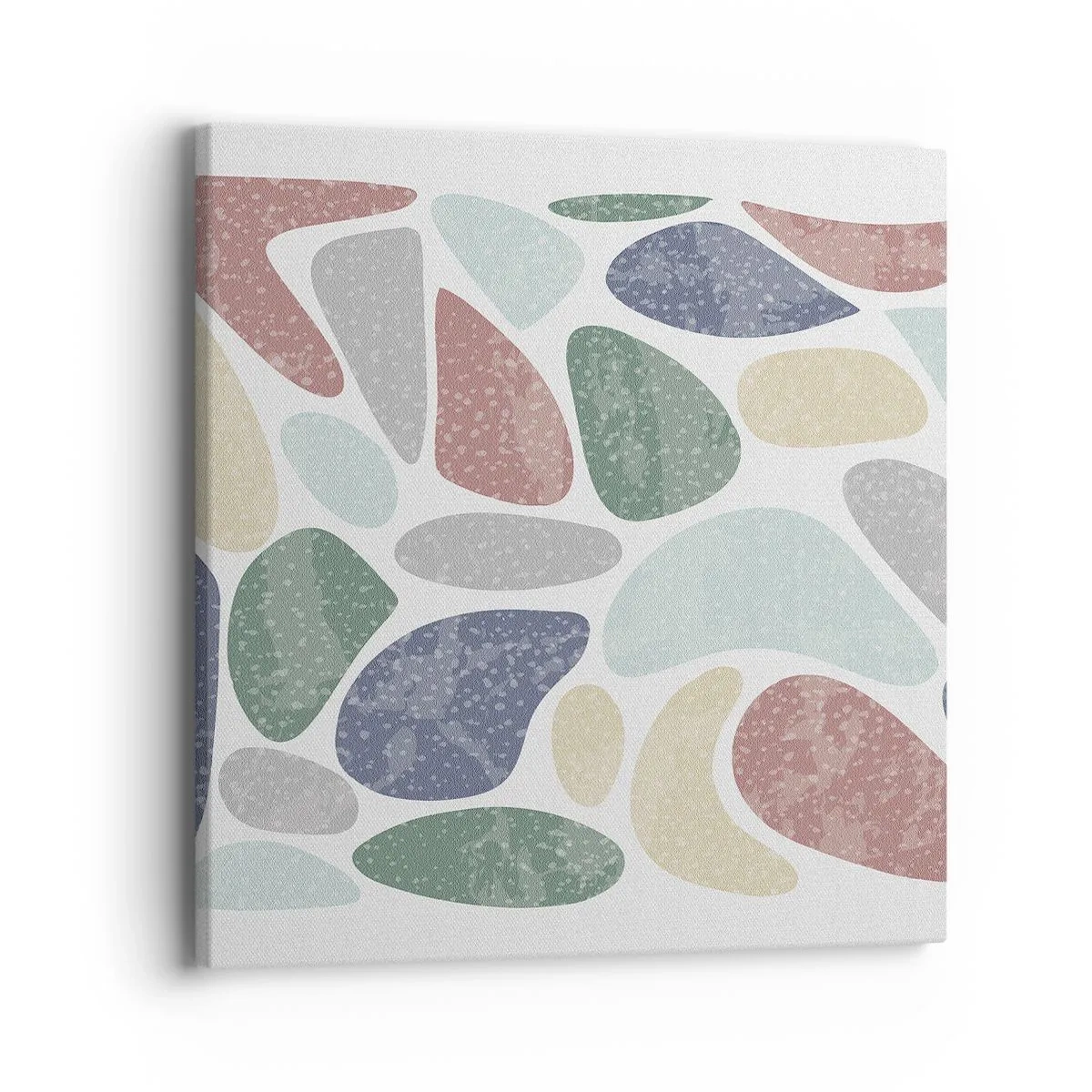 Schilderen op canvas - Een mozaïek van poederkleuren - 40x40 cm