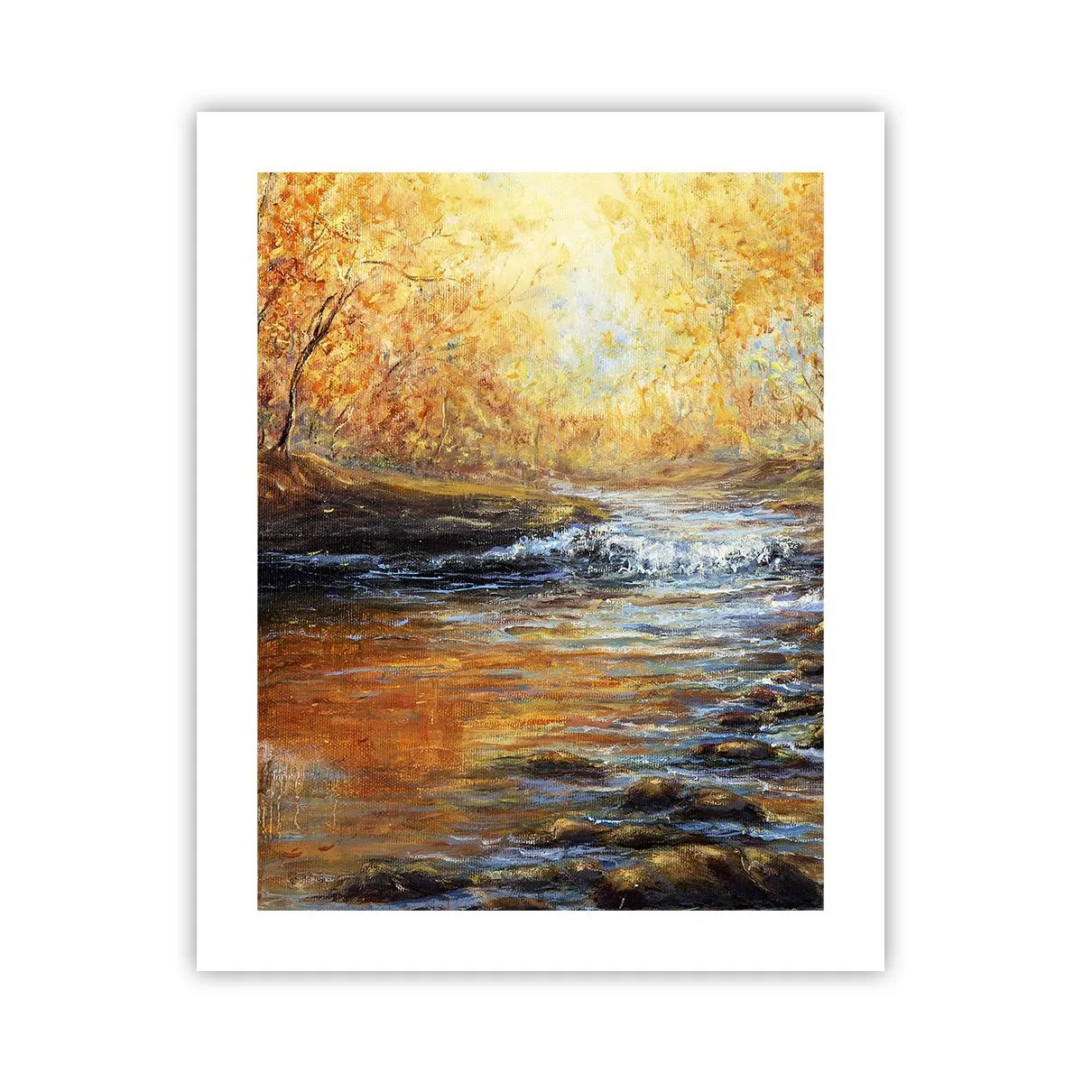 Poster - De gouden stroom - 40x50 cm