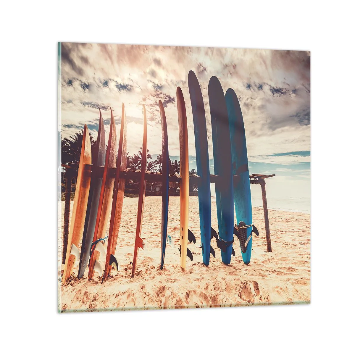 Schilderen op glas - Weltrusten, zie je morgen - 60x60 cm