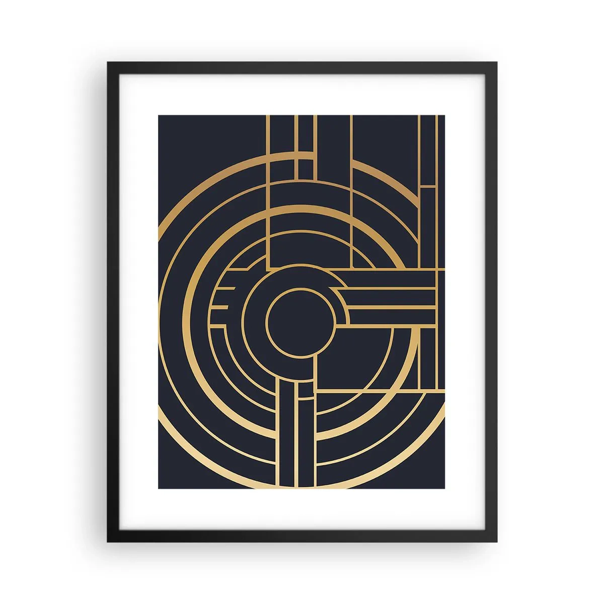 Poster in een zwarte lijst - Draaien van dingen - 40x50 cm