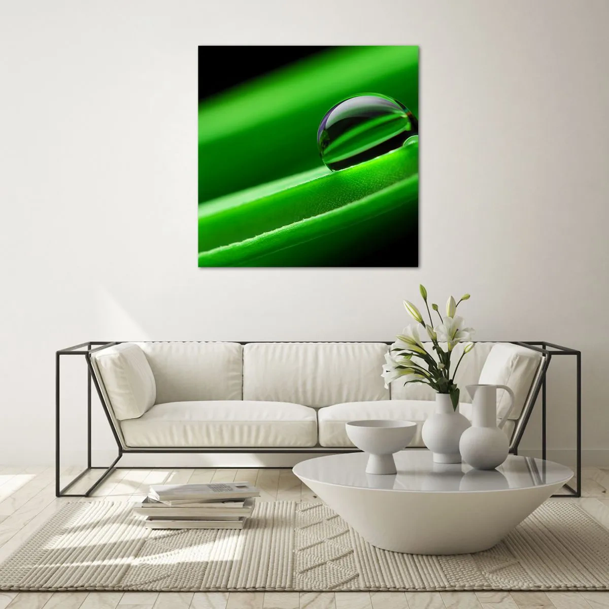 Schilderen op glas - Leven van dichtbij - 50x50 cm
