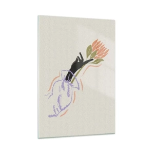 Schilderen op glas - Zusterlijke aanraking - 50x70 cm