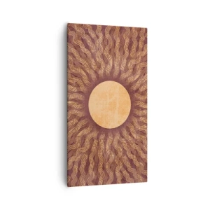 Schilderen op canvas - Zon icoon - 55x100 cm