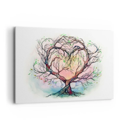 Schilderen op canvas - Samen tegen de stormen - 120x80 cm