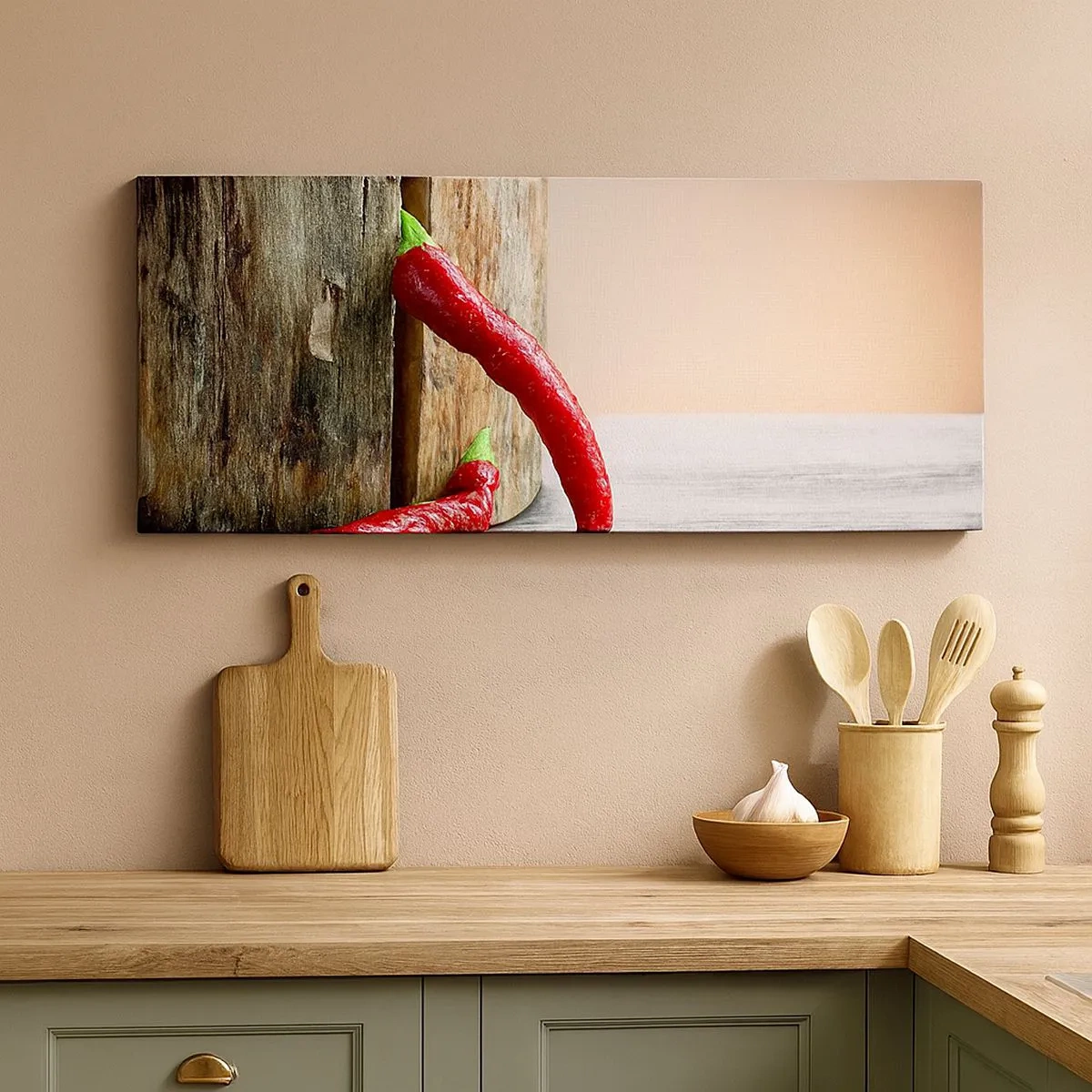 Schilderen op canvas - Red hot chili peppers - 100x40 cm