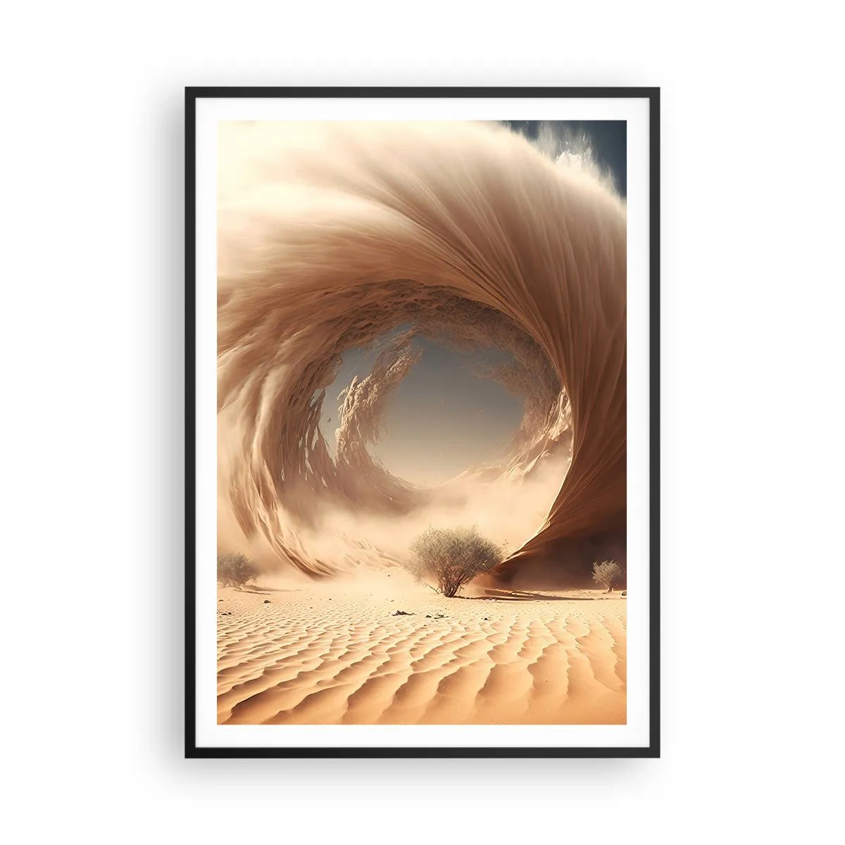 Poster in een zwarte lijst - Open portaal - 70x100 cm