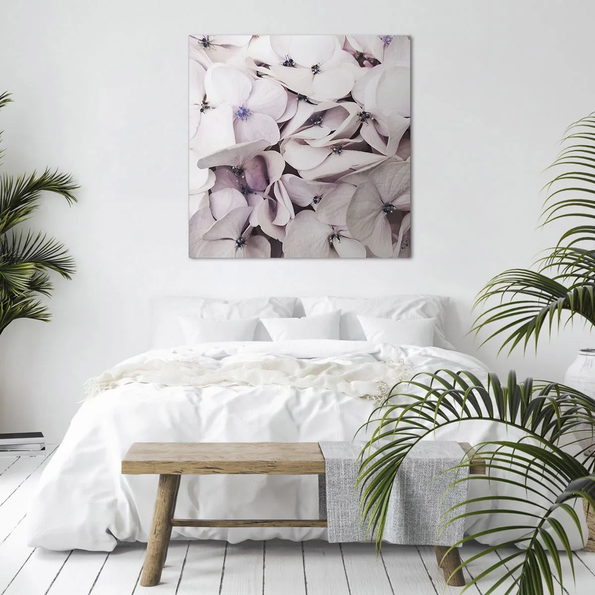 Schilderen op canvas - In een vloed van bloemen - 40x40 cm