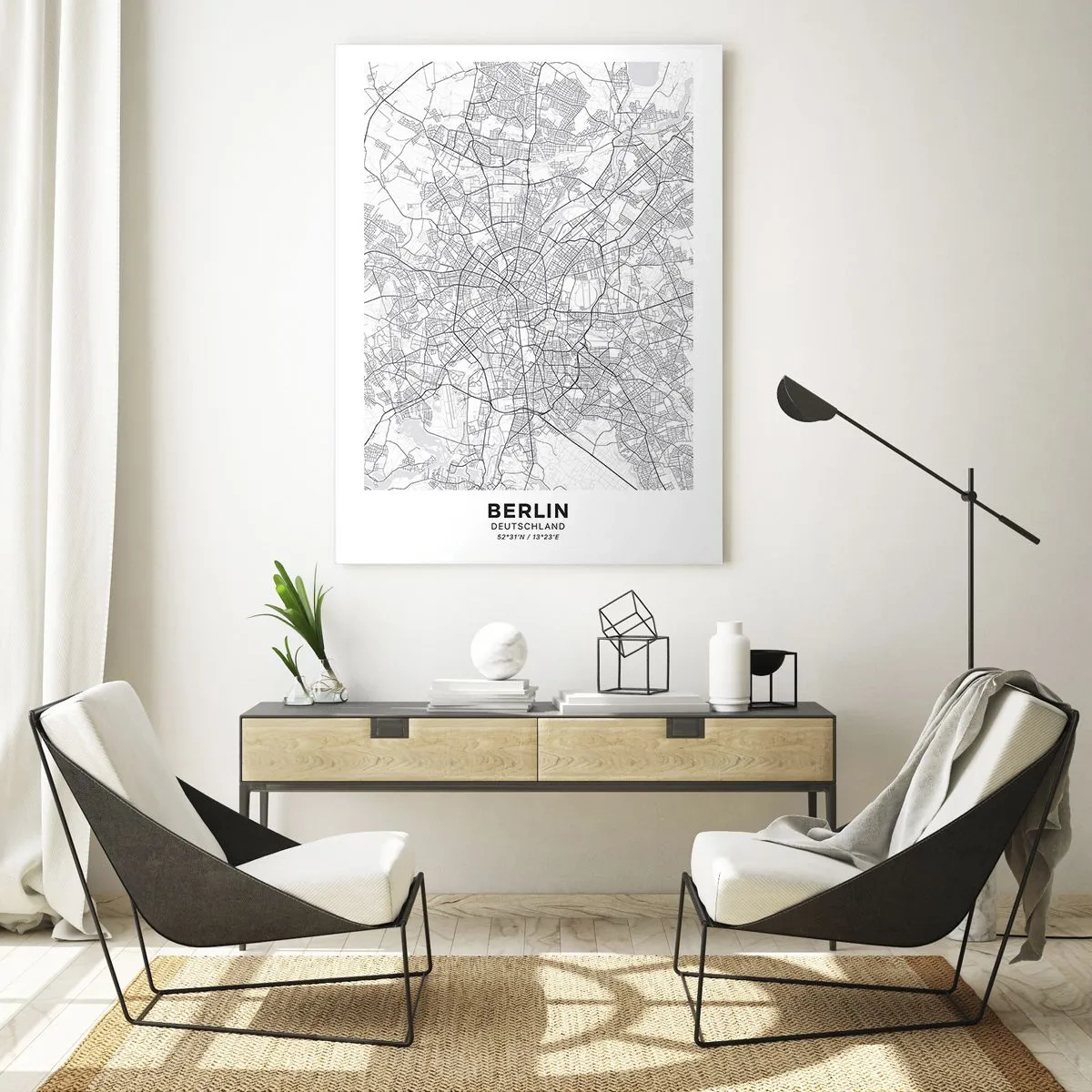 Schilderen op glas - Berlijnse bloem - 50x70 cm
