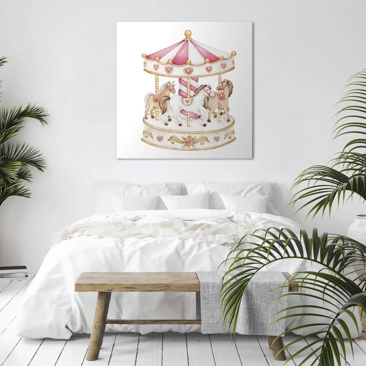 Schilderen op canvas - De zoete kinderwereld - 50x50 cm