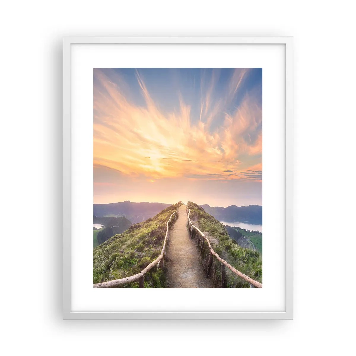 Poster in een witte lijst - Dicht bij de hemel - 40x50 cm