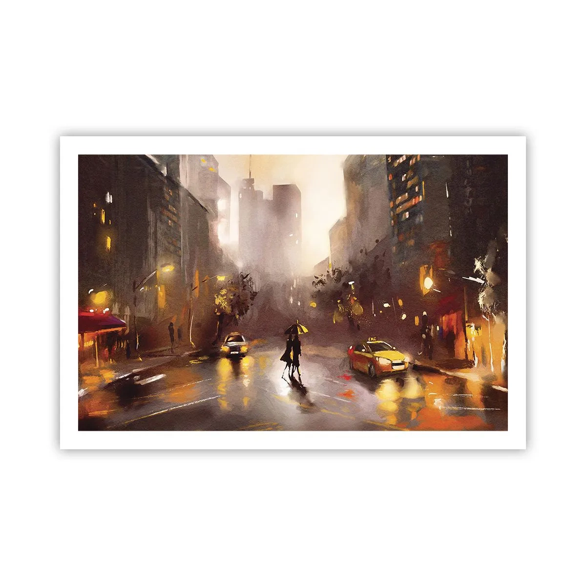 Poster - In de lichten van New York - 91x61 cm
