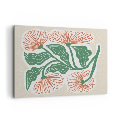 Schilderen op canvas - Folk en modern - 100x70 cm