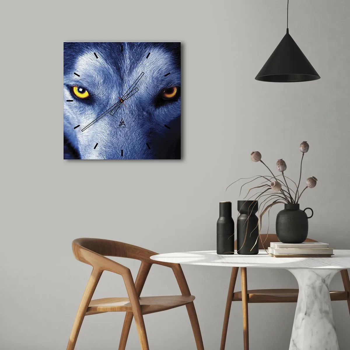 Wandklok - Klok - Betoverende look - 30x30 cm