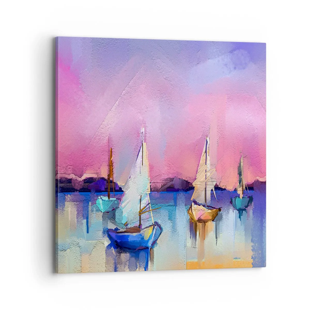 Schilderen op canvas - Richting: breed water - 70x70 cm