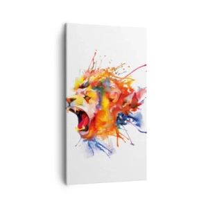 Schilderen op canvas - Van woede exploderen  - 45x80 cm