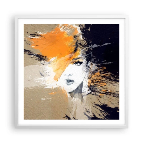 Poster in een witte lijst - En er is licht - 60x60 cm