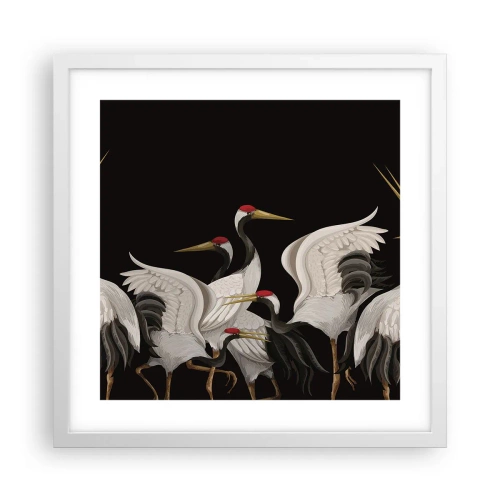 Poster in een witte lijst - Vogel spullen - 40x40 cm